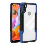 For Samsung Galaxy A11 TPU + PC + Acrylic 3 in 1 Shockproof Protective Case(Blue)