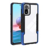 For Xiaomi Redmi Note 10 TPU + PC + Acrylic 3 in 1 Shockproof Protective Case(Blue)