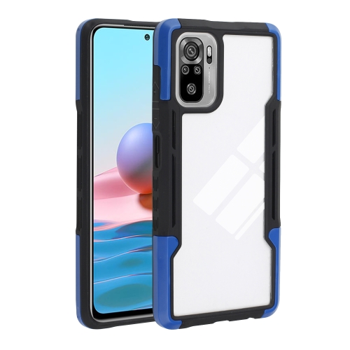 For Xiaomi Redmi Note 10 TPU + PC + Acrylic 3 in 1 Shockproof Protective Case(Blue)
