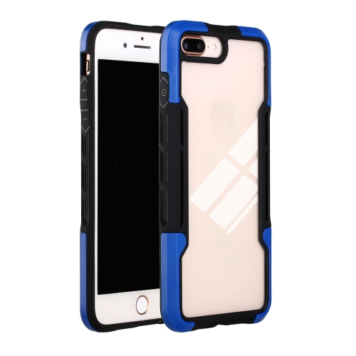 TPU + PC + Acrylic 3 in 1 Shockproof Protective Case For iPhone SE 2020 / 8 / 7(Blue)