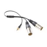 Saramonic SR-UM10-CC1 1/8 inch Male to Dual XLR Male Microphone Audio Output Cable