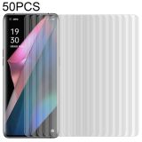 For OPPO Find X3 / X3 Pro 50 PCS 3D Curved Silk-screen PET Full Coverage Protective Film(Transparent)