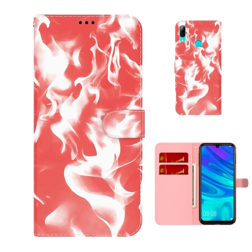 For Huawei P smart 2019 / Honor 10 Lite Cloud Fog Pattern Horizontal Flip Leather Case with Holder & Card Slot & Wallet(Red)