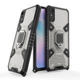 For Xiaomi Redmi 9A Space PC+TPU Shockproof Case with Ring Holder(Grey)