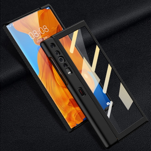 For Huawei Mate Xs GKK Foldable Protective Leather Case + Screen Protector with Holder(Fine Oblique Texture)