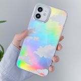 IMD Laser Cloud Pattern TPU Protective Case For iPhone 11