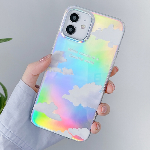 IMD Laser Cloud Pattern TPU Protective Case For iPhone 11 Pro