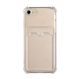 TPU Dropproof Protective Back Case with Card Slot For iPhone SE 2020 / 8 / 7(Transparent)