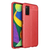 For Samsung Galaxy A03s EU Version Litchi Texture TPU Shockproof Case(Red)