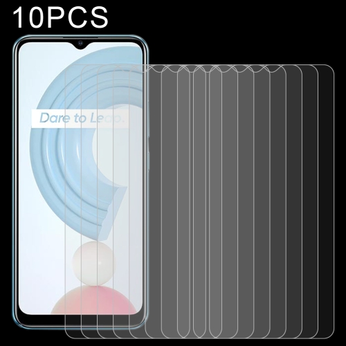 For OPPO Realme C21 10 PCS 0.26mm 9H 2.5D Tempered Glass Film