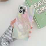 Marble Pattern Soft TPU Straight-Edge Protective Case For iPhone 12 Pro Max(Colorful)