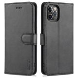AZNS Skin Feel Calf Texture Horizontal Flip Leather Case with Card Slots & Holder & Wallet For iPhone 11 Pro(Black)