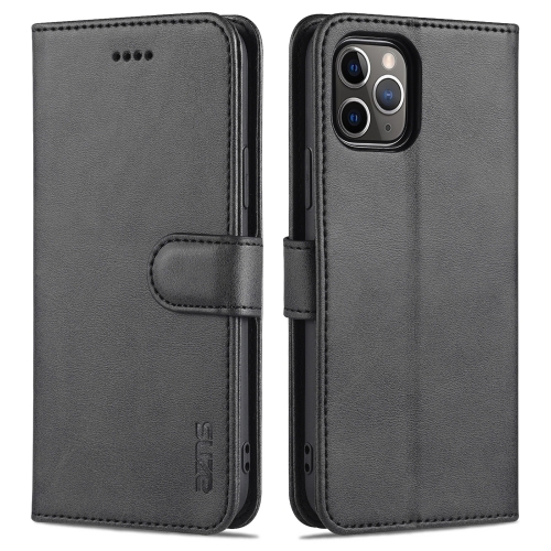 AZNS Skin Feel Calf Texture Horizontal Flip Leather Case with Card Slots & Holder & Wallet For iPhone 11 Pro(Black)