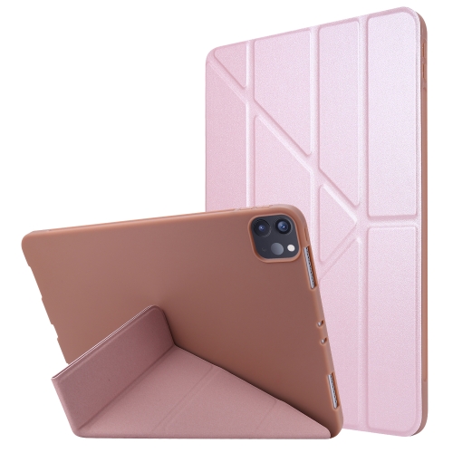 TPU Horizontal Deformation Flip Leather Case with Holder For iPad Pro 11 2021(Rose Gold)