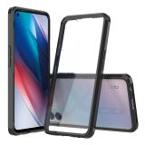 For OPPO Find X3 Lite Shockproof Scratchproof TPU + Acrylic Protective Case(Black)