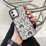 Mirror Series Abstract Artistic Portrait Protective Case For iPhone 11(Black)