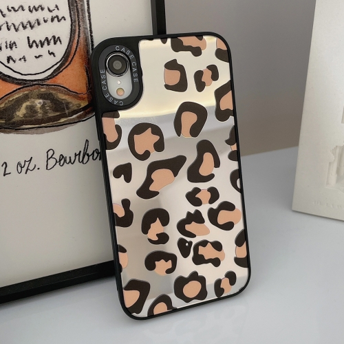 Mirror Series Classic Yellow Leopard Print Protective Case For iPhone X / XS