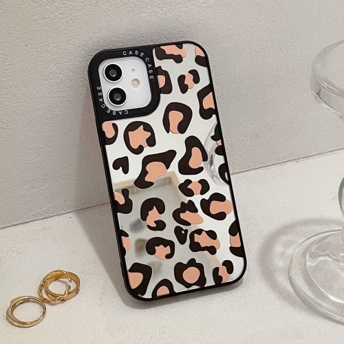 Mirror Series Classic Yellow Leopard Print Protective Case For iPhone 11 Pro Max