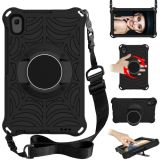 For Lenovo Tab M8 FHD TB-8505F / TB-8705X 8.0 inch Spider King EVA Protective Case with Adjustable Shoulder Strap & Holder(Black)