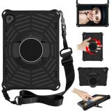 For Lenovo Tab M10 TB-X505F & TB-X605F / P10 TB-X705F Spider King EVA Protective Case with Adjustable Shoulder Strap & Holder(Black)