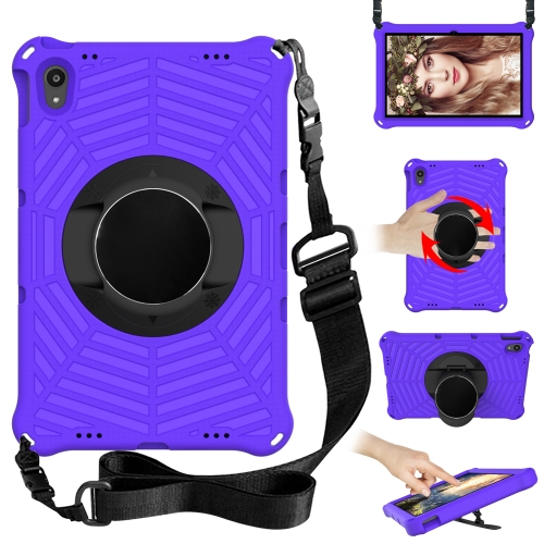 For Lenovo Tab P11 TB-J606F / XiaoXin Pad 11 Spider King EVA Protective Case with Adjustable Shoulder Strap & Holder(Purple)