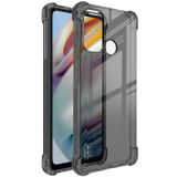 For Motorola Moto G40 Fusion / G60 IMAK All-inclusive Shockproof Airbag TPU Case with Screen Protector(Transparent Black)