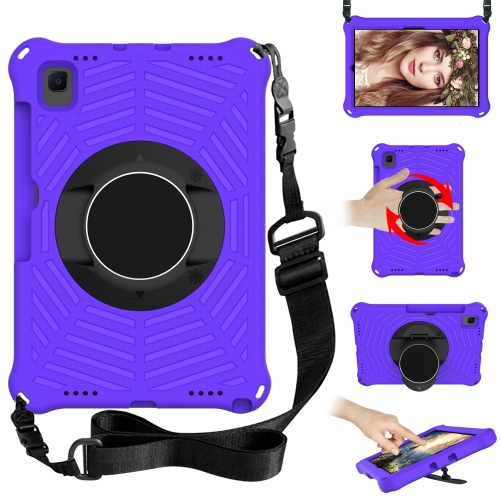 Spider King EVA Protective Case with Adjustable Shoulder Strap & Holder & Pen Slot For Samsung Galaxy Tab A7 10.4 2020 SM-T500 / SM-T505(Purple)