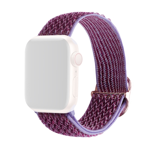 Wave Texture Nylon Replacement Watchbands For Apple Watch Series 6 & SE & 5 & 4 40mm / 3 & 2 & 1 38mm(Lilac)