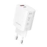 ROCK T51 30W Type-C / USB-C + USB PD Dual Ports Fast Charging Travel Charger Power Adapter