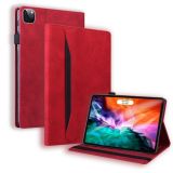 For iPad Pro 12.9 inch 2021 / 2020 Business Shockproof Horizontal Flip Leather Case with Holder & Card Slots & Photo Frame & Pen Slot & Sleep / Wake-up Function(Red)