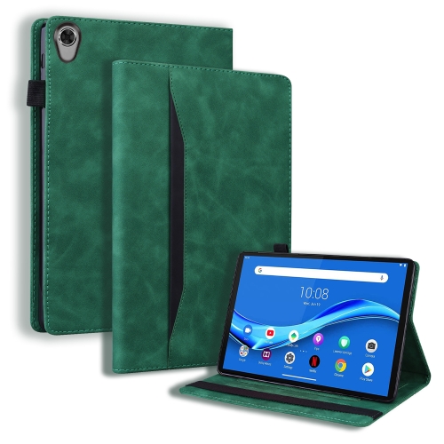For Lenovo Tab M10 HD Gen 2 TB-X306F Business Shockproof Horizontal Flip Leather Case with Holder & Card Slots & Photo Frame & Pen Slot(Green)