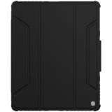 NILLKIN Bumper Pro Horizontal Flip Leather Case with Pen Slot & Holder & Sleep / Wake-up Function For iPad Pro 12.9 2021 / 2020(Black)