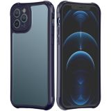 LESUDESIGN Series Frosted Acrylic Anti-fall Protective Case For iPhone 11 Pro Max(Blue)