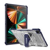 wlons Explorer Series PC + TPU Protective Case with Folding Holder For iPad Pro 11 2021 / 2020 / 2018 / Air 2020 10.9(Blue)