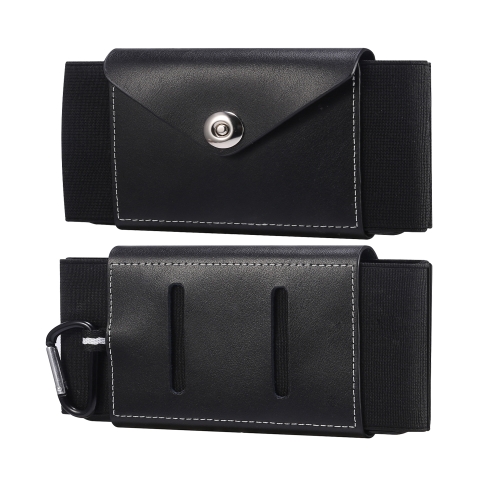 Ultra-thin Elasticity Mobile Phone Leather Case Waist Bag For 5.8-6.1 inch Phones