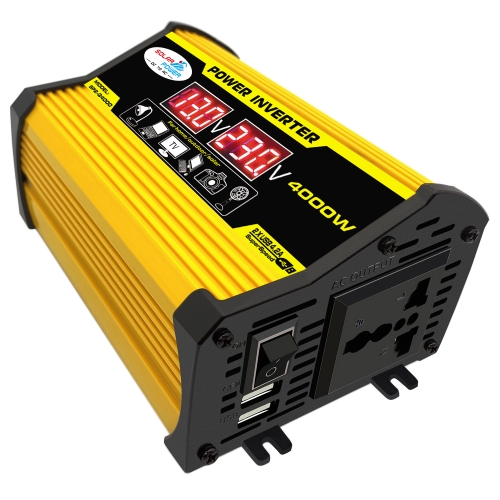 Legend II Generation 12V to 110V 4000W Car Power Inverter(Yellow)