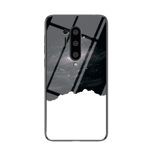For OnePlus 8 Pro Starry Sky Painted Tempered Glass TPU Shockproof Protective Case(Cosmic Starry Sky)