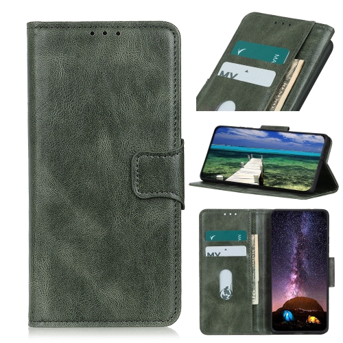 Mirren Crazy Horse Texture Horizontal Flip Leather Case with Holder & Card Slots & Wallet For iPhone 13 mini(Green)