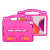 DUX DUCIS PANDA Series Shockproof EVA Protective Case with Handle & Holder & Pen Slot For iPad 10.2 (2020) / (2019)(Pink)