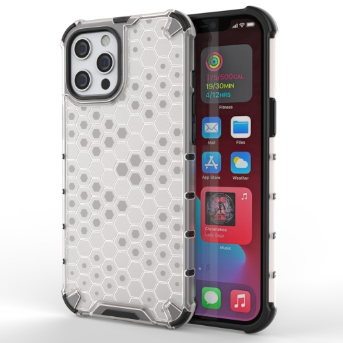 Shockproof Honeycomb PC + TPU Protective Case For iPhone 13 Mini(White)