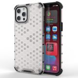 Shockproof Honeycomb PC + TPU Protective Case For iPhone 13(White)