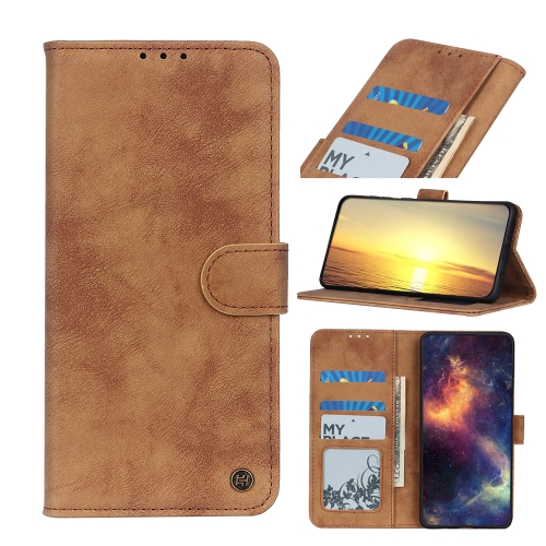 Antelope Texture Magnetic Buckle Horizontal Flip PU Leather Case with Card Slots & Wallet & Holder For iPhone 13 mini(Brown)