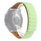 For Samsung Galaxy Watch 3 45mm Silicone Magnetic Replacement Strap Watchband(Green)