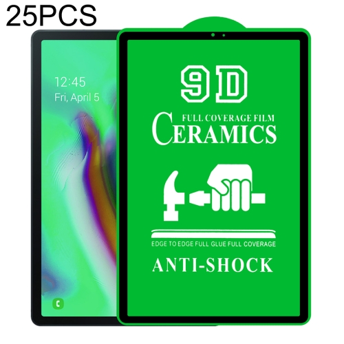 For Samsung Galaxy Tab S5e 10.5 inch 25 PCS 9D Full Screen Full Glue Ceramic Film