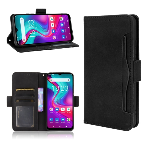 For Doogee X96 Pro Skin Feel Calf Pattern Horizontal Flip Leather Case with Holder & Card Slots & Photo Frame(Black)