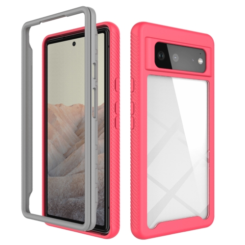 For Google Pixel 6 Starry Sky Solid Color Series Shockproof PC + TPU Case(Rose Red)