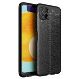 For Samsung Galaxy M32 (india) Litchi Texture TPU Shockproof Case(Black)