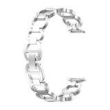 For Fitbit Luxe Special Edition Metal Bracelet Replacement Strap Watchband(Silver)