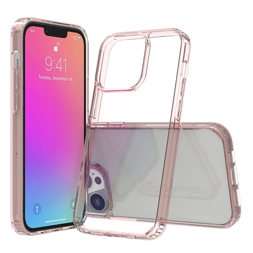 Shockproof Scratchproof TPU + Acrylic Protective Case For iPhone 13 Pro(Pink)