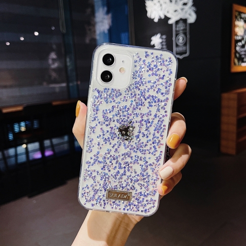 SULADA Colorful Diamond Series Shockproof TPU Protective Case For iPhone 11(Purple)